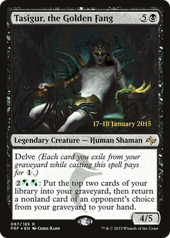 Tasigur, the Golden Fang (087) (Prerelease) - Foil