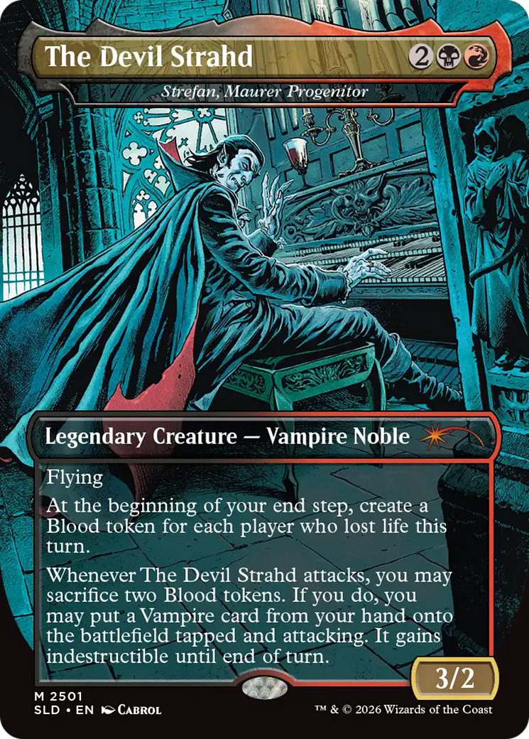 The Devil Strahd [Strefan, Maurer Progenitor] (2501) (Borderless) (SLD) - Foil