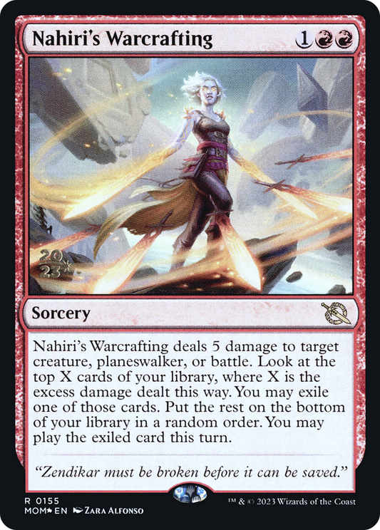 Nahiri's Warcrafting (0155) (Prerelease) - Foil