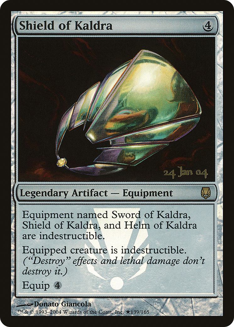 Shield of Kaldra (139) (Prerelease) - Foil