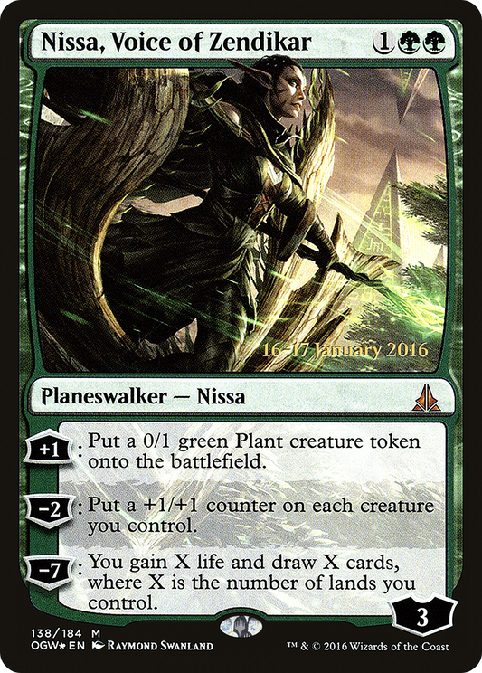 Nissa, Voice of Zendikar (138) (Prerelease) - Foil