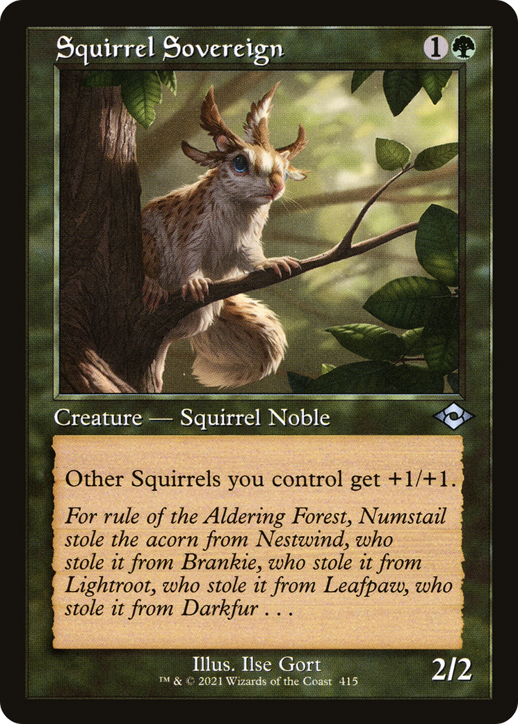 Squirrel Sovereign (415) (Retro Frame)
