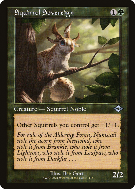 Squirrel Sovereign (415) (Retro Frame)