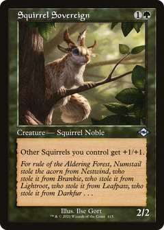 Squirrel Sovereign (415) (Retro Frame) - Foil