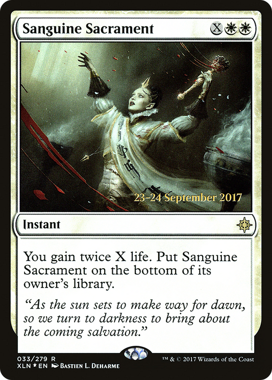 Sanguine Sacrament (033) (Prerelease) - Foil