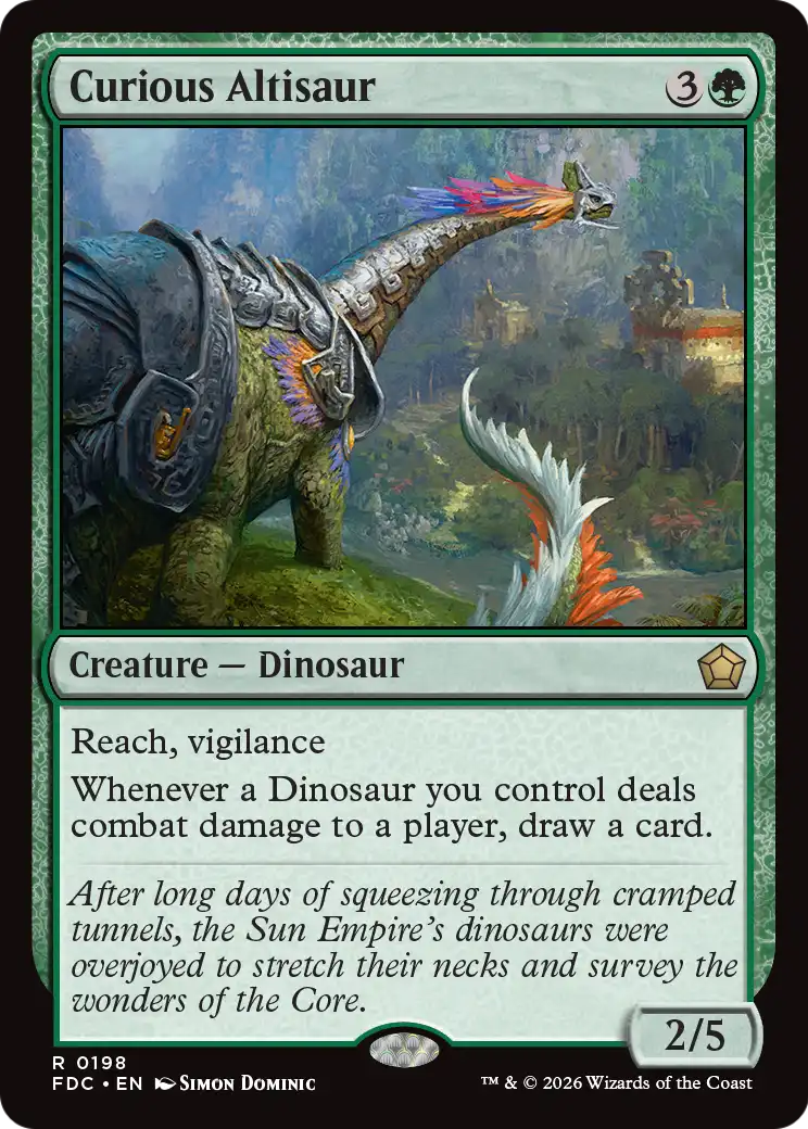 Curious Altisaur (FDC)