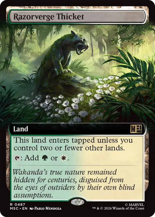 Razorverge Thicket (0487) (Extended Art) (MSC)