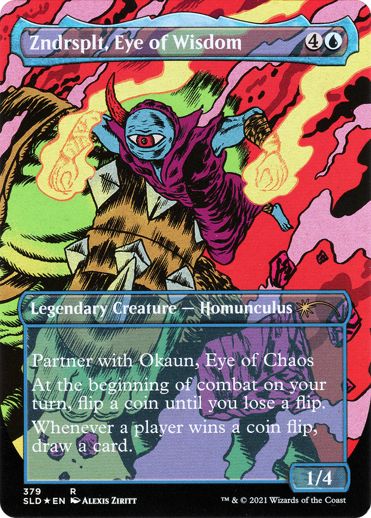 Zndrsplt, Eye of Wisdom (379) (Borderless) (Reversible) (SLD) - Foil
