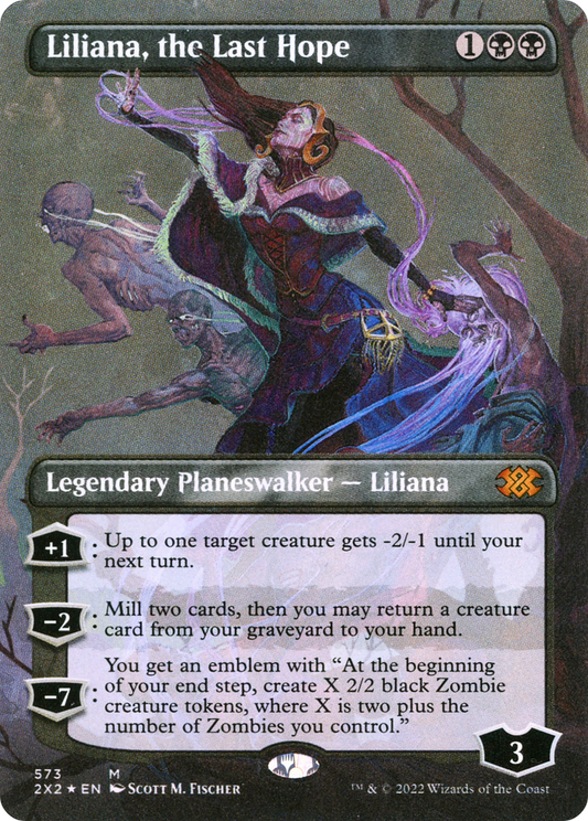 Liliana, the Last Hope (573) (Borderless) - Textured Foil