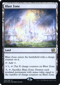 Blast Zone (258) (Prerelease) - Foil