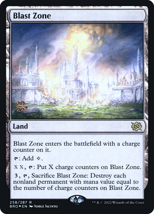 Blast Zone (258) (Prerelease) - Foil