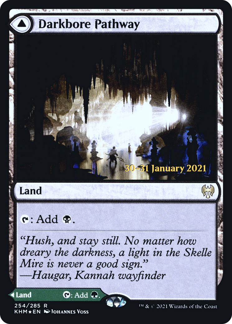 Darkbore Pathway // Slitherbore Pathway (254) (Prerelease) (PKHM) - Foil