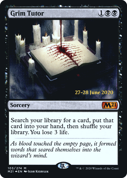 Grim Tutor (103) (Prerelease) - Foil