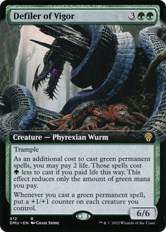 Defiler of Vigor (412) (Extended Art) - Foil