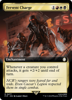 Fervent Charge (0477) (Extended Art) - Foil