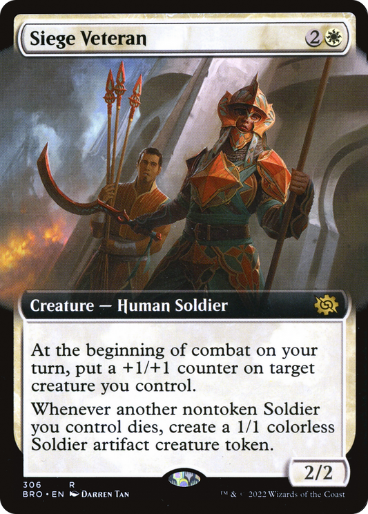 Siege Veteran (306) (Extended Art) - Foil