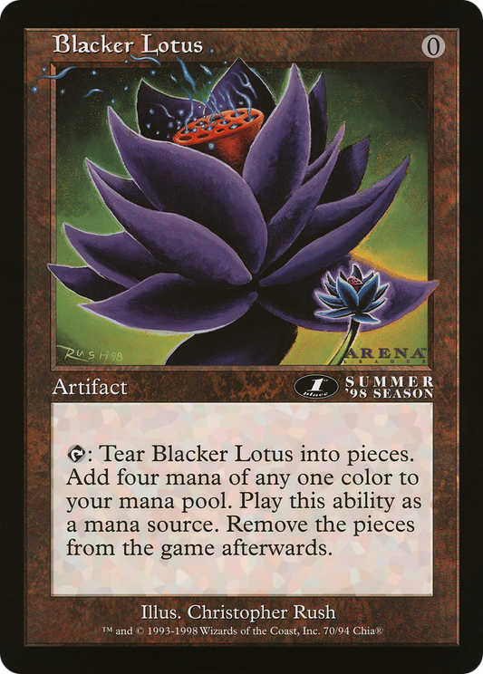 Blacker Lotus (1st Place) (Oversized) (Arena League Promo)