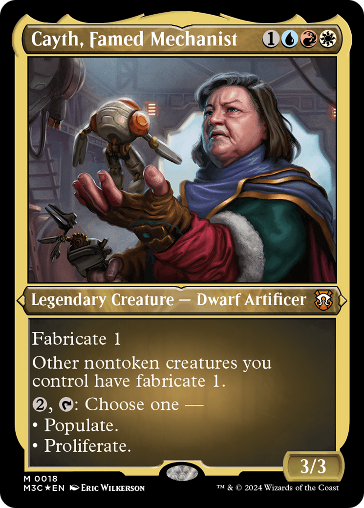 Cayth, Famed Mechanist (0018) - Foil Etched