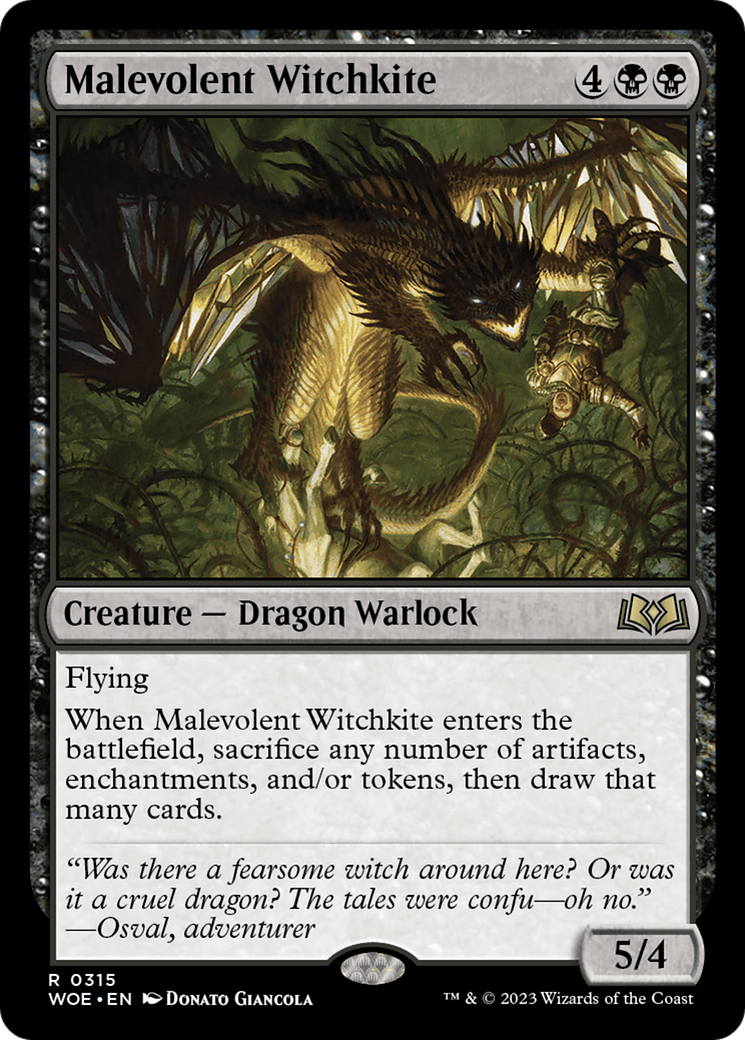 Malevolent Witchkite - Foil