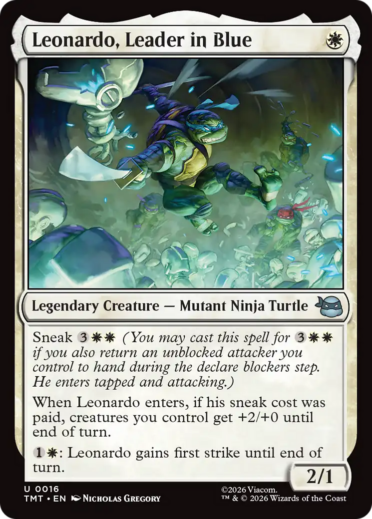 Leonardo, Leader in Blue (TMT) - Foil
