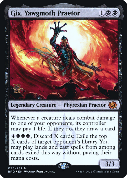 Gix, Yawgmoth Praetor (095) (Prerelease) - Foil