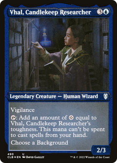 Vhal, Candlekeep Researcher - Foil Etched