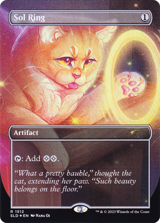 Sol Ring (1512) (Borderless) (Reversible) (SLD) - Foil