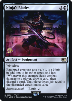 Ninja's Blades (0108) (Prerelease) - Foil