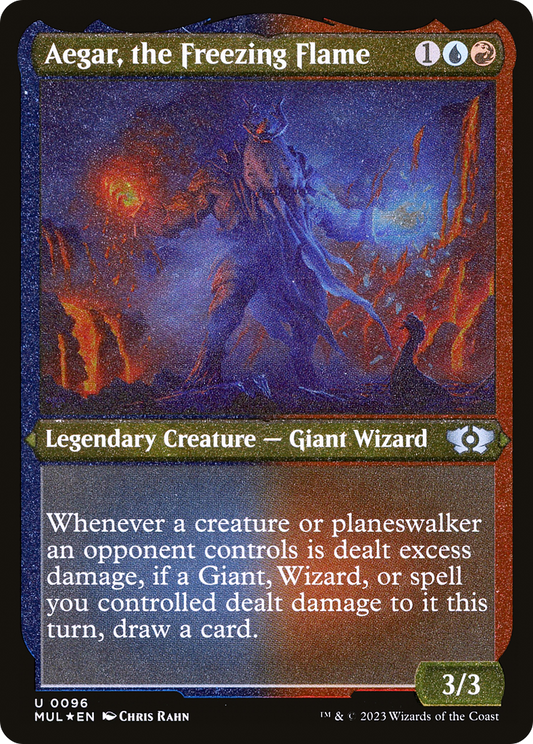 Aegar, the Freezing Flame (0096) - Foil Etched