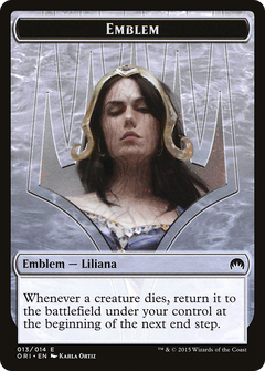 Liliana, Defiant Necromancer Emblem (013)