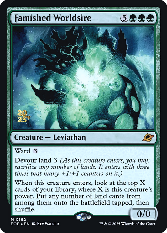 Famished Worldsire (0182) (Prerelease) - Foil