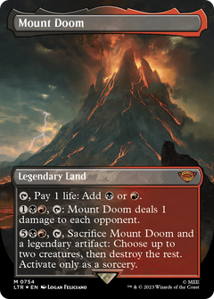 Mount Doom (0754) (Borderless) - Surge Foil