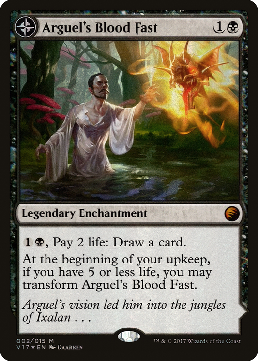 Arguel's Blood Fast // Temple of Aclazotz (V17) - Foil