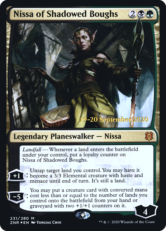 Nissa of Shadowed Boughs (231) (Prerelease) - Foil