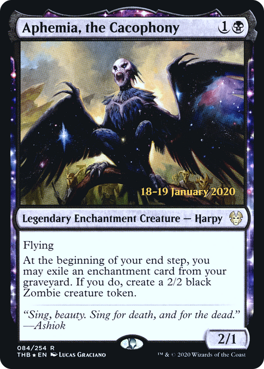 Aphemia, the Cacophony (084) (Prerelease) - Foil