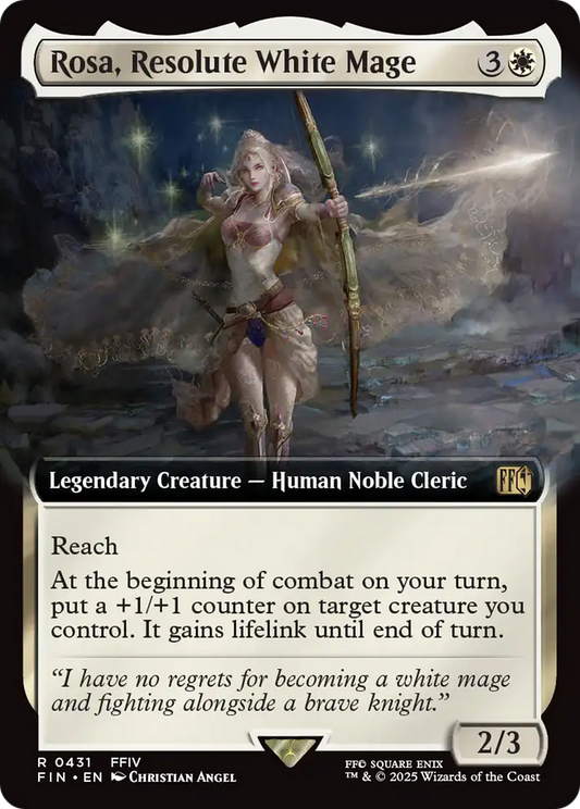 Rosa, Resolute White Mage (0431) (Extended Art) - Foil
