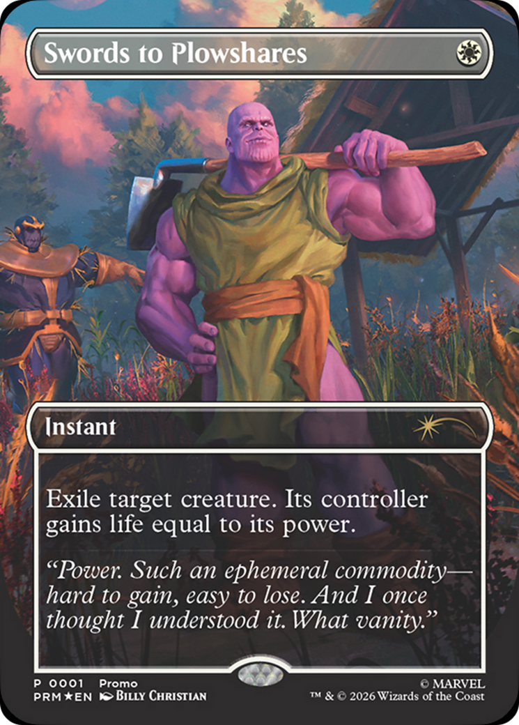 Swords to Plowshares (00014) (Borderless) (PMEI) - Foil