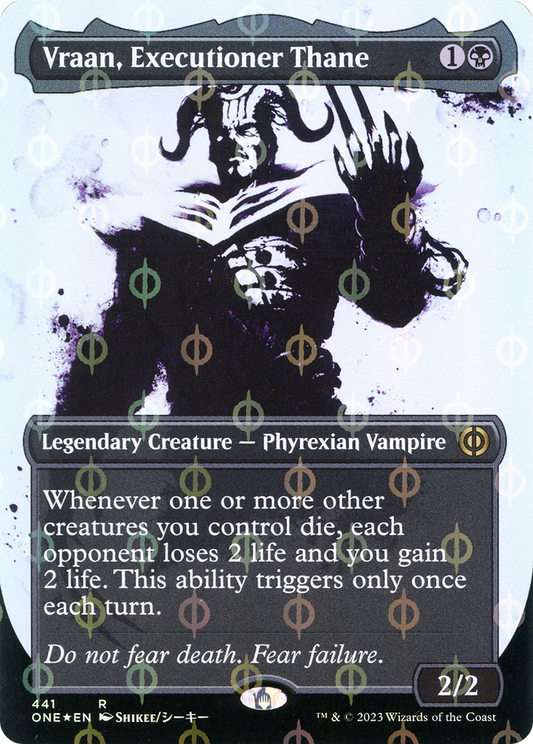Vraan, Executioner Thane (441) (Borderless) (Showcase) - Compleat Foil