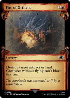 Fire of Orthanc (0578) (Showcase) - Silver Foil