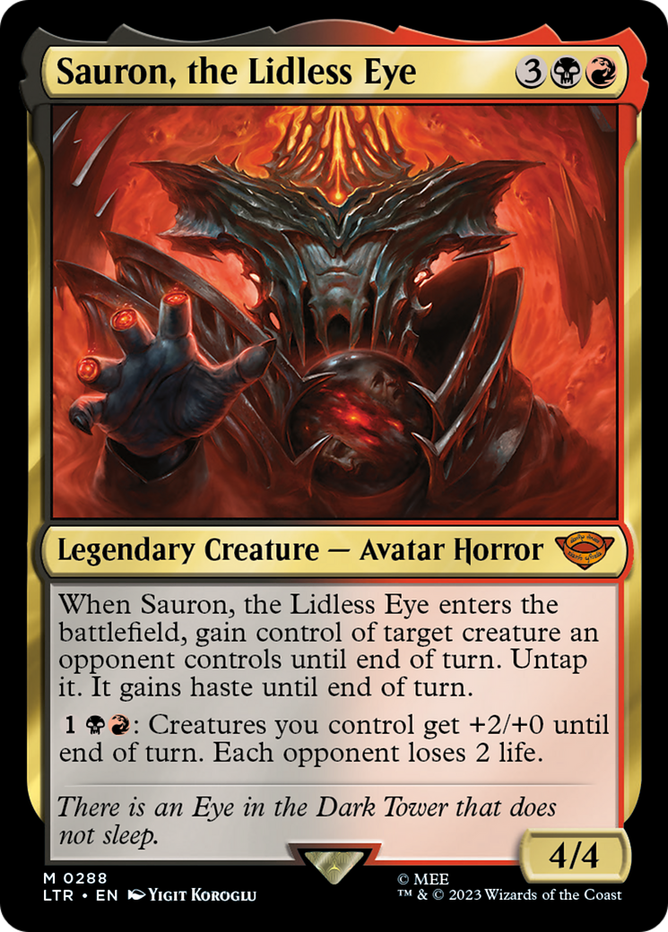 Sauron, the Lidless Eye - Foil