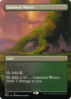 Llanowar Wastes (299) (Borderless) - Foil