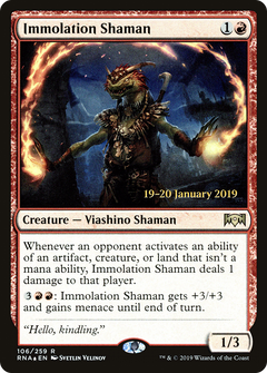 Immolation Shaman (106) (Prerelease) - Foil