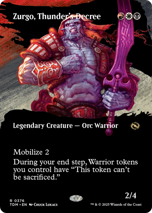 Zurgo, Thunder's Decree (0376) (Borderless)