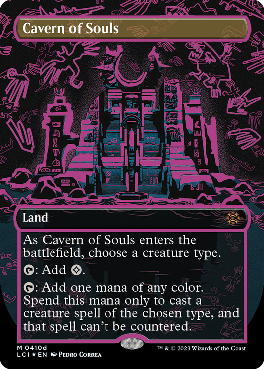 Cavern of Souls (0410d) (Borderless) - Neon Ink