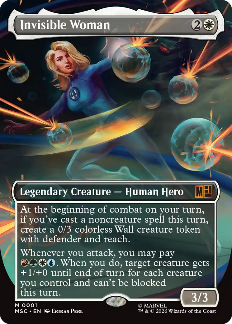 Invisible Woman (0001) (Borderless) (MSC) - Foil