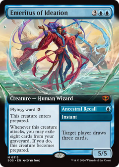 Emeritus of Ideation // Ancestral Recall (0315) (Extended Art) (SOS) - Foil