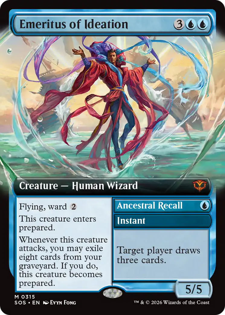Emeritus of Ideation // Ancestral Recall (0315) (Extended Art) (SOS)