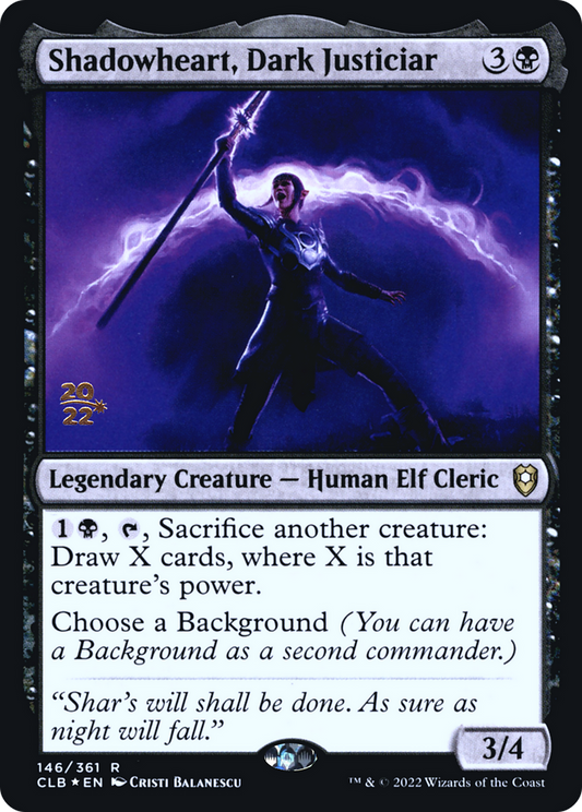 Shadowheart, Dark Justiciar (146) (Prerelease) - Foil
