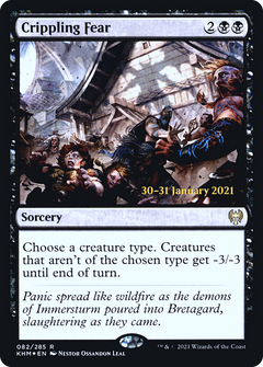 Crippling Fear (082) (Prerelease) - Foil