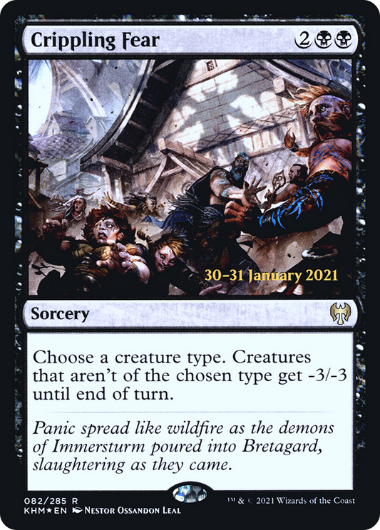 Crippling Fear (082) (Prerelease) - Foil